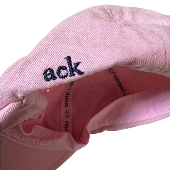 Vineyard Vines light pink baseball cap featuring american flag shaped vineyard - Picture 3 of 6